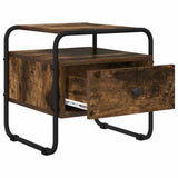 Bedside Cabinet Smoked Oak 40 x 39.5 x 40 cm Engineered Wood 8007675
