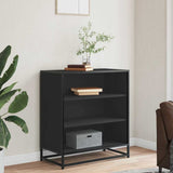 Sideboard Black 68x35x76 cm Engineered Wood and Metal 848974