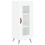Sideboard High Gloss White 34.5x34x90 cm Engineered Wood 828766