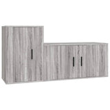 2 Piece TV Cabinet Set Grey Sonoma Engineered Wood 3188468