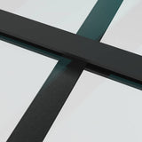 Sliding Door with Hardware Set Black 90x205 cm ESG Glass 3375791