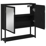 Mirror Cabinet Black Oak 60 x 16 x 60 cm Engineered Wood 862225