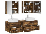 Bathroom Furniture Set 5 pcs Smoked Oak 3406931