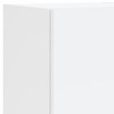 5 Piece TV Wall Units with LED White Engineered Wood 3216604