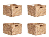 Hand-woven water hyacinth storage baskets 67945102