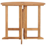 Folding Garden Dining Table 90x75 cm Solid Teak Wood 315446