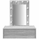 Dressing Table with Drawer Grey 60 x 40 x 70 cm Engineered Wood 865222