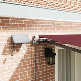 Manual Retractable Awning with LEDs Burgundy 400x300 cm 3310187