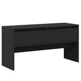 4 Piece Hallway Furniture Set Black Engineered Wood 847920