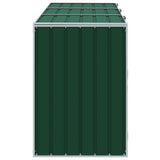 Wheelie Bin Storage for Triple Bins Green 216x81x115 cm Steel 4006179