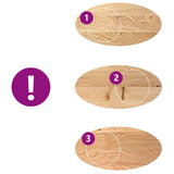 Table Top 80x40x4 cm Solid Wood Oak Oval 4009041