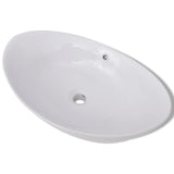 Luxury Ceramic Basin Oval with Overflow 59 x 38,5 cm 140679