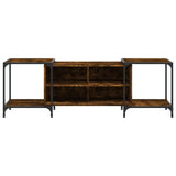 TV Cabinet Smoked Oak 153x37x50 cm Engineered Wood 837604