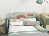 Toddler Bed Frame, Kids Bedroom Furniture for Ages 3-6 Years, Green T3398P347982