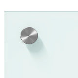 Kitchen Backsplash 2 pcs White 120 x 40 cm Tempered Glass 3415485