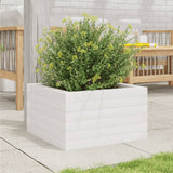 Garden Planter White 40x40x23 cm Solid Wood Pine 847179