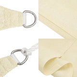 Sunshade Sail 160 g/m Cream 6x7 m HDPE 311194