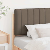 Upholstered Headboard Brown and Taupe 80 cm Solid Pine Wood 880206