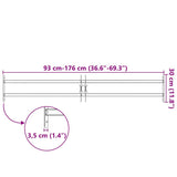 Adjustable Security Grille for Windows with 2 Crossbars 1000-1500 mm 141381