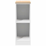 ZNTS Garage Storage Cabinet White 30x51x85 cm Solid Wood Pine 860526