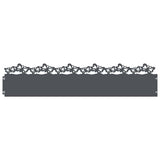 Lawn Edgings 20 pcs Anthracite 103 x 0.05 x 22 cm Steel 874814