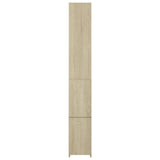Bathroom Cabinet Sonoma Oak 25x26.5x170 cm Engineered Wood 808434