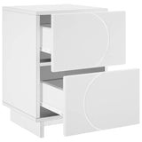 Bedside Cabinet 2 pcs White 33.5 x 34.5 x 50 cm Engineered Wood 8011388