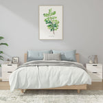 Bedside Cabinets 2 pcs White Engineered Wood 811215