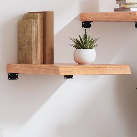 ZNTS Wall Shelf Light Brown 40x60x cm Treated Solid Wood Oak 363637