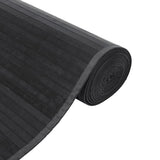 Rug Rectangular Grey100x400 cm Bamboo 376958