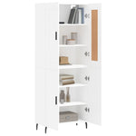 Highboard White 69.5x34x180 cm Engineered Wood 3199569