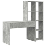 Desk Concrete Grey 138.5 x 55 x 143 cm Engineered Wood 3337252