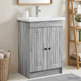 Bathroom under Sink Cabinet Grey Sonoma 78.5 x 37.5 x 81 cm 890050