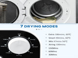 6kg Vented Tumble Dryer, Freestanding, Wall Mounted, Stackable, Portable Dryer with 7 Programmers, T3398P344489