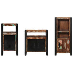 Bathroom Furniture Set 3 pcs Multicolour Solid Reclaimed Wood 3305615
