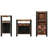 Bathroom Furniture Set 3 pcs Multicolour Solid Reclaimed Wood 3305615
