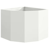 Corner Planter White 60 x 60 x 50 cm Steel 883662