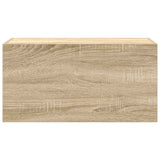 Bathroom Wall Cabinet Sonoma Oak 60x25x30 cm Engineered Wood 860060