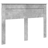 Bed Frame Concrete Grey 140 x 200 cm Engineered Wood 3409990