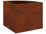 Corner Planter Rusty 30 x 30 x 35 cm Weathering steel 883660