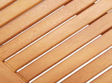 Bench Natural Wood Solid eucalyptus wood 64 cm Durable Bench 47289
