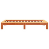 Bed Frame without Mattress Wax Brown 90x190 cm Single Solid Wood Pine 855339