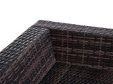 6 PC Rattan Sofa Coffee Table Set Sectional Wicker Weave Furniture for Garden Outdoor Conservatory T3398P315374