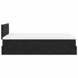 Ottoman Bed with Mattress & LEDs Black 120x200cm Velvet 3312616