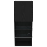 TV Cabinet Set Black Oak 40.5 x 30 x 102 cm Engineered Wood 863089