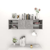 Wall Shelf Concrete Grey 102x30x29 cm Engineered Wood 806260