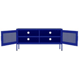 TV Cabinet Navy Blue 105x35x50 cm Steel 336235