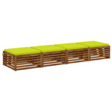 4-Piece Seat Cushions SOEST 4 pcs 100% Polyester Bright Green 944846