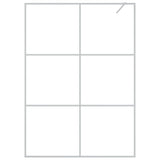 Walk-in Shower Wall Silver 140x195 cm Clear ESG Glass 152119