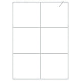 ZNTS Walk-in Shower Wall Silver 140x195 cm Clear ESG Glass 152119